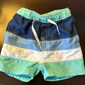 Hanna Andersson Boy’s Colorblock Swim Trunks Size 2T